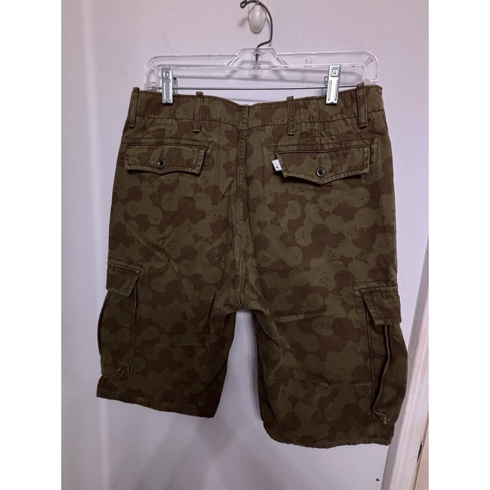 Levi Strauss Green Camo Cargo Shorts 32x10 Carrier Pockets Hunter Gorpcore Y2K - Picture 5 of 12